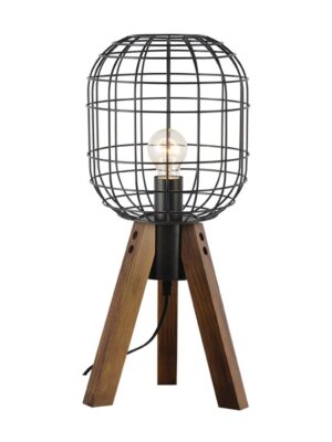 NETTO ΦΩΤΙΣΤΙΚΟ ΕΠΙΤΡΑΠΕΖΙΟ ΜΑΥΡΟ ΜΑΤ ΜΕΤΑΛΛΙΚΟ ΣΥΜΒΑΤΙΚΟ 1ΧΕ27 IP20 Φ240Χ515mm