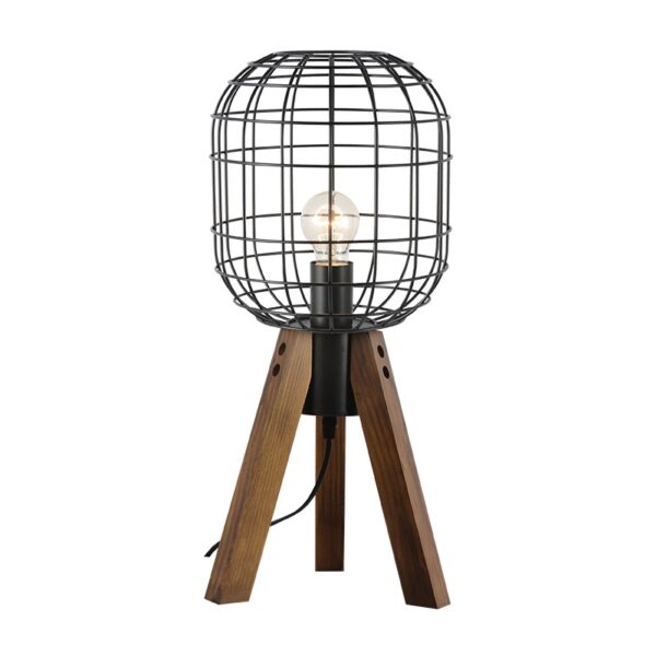 NETTO ΦΩΤΙΣΤΙΚΟ ΕΠΙΤΡΑΠΕΖΙΟ ΜΑΥΡΟ ΜΑΤ ΜΕΤΑΛΛΙΚΟ ΣΥΜΒΑΤΙΚΟ 1ΧΕ27 IP20 Φ240Χ515mm