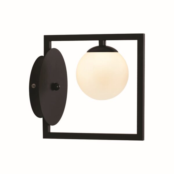 NETTO ΦΩΤΙΣΤΙΚΟ ΕΠΙΤΟΙΧΟ ΜΑΥΡΟ ΜΕΤΑΛΛΙΚΟ ΣΥΜΒΑΤΙΚΟ 1ΧG9 IP20 Φ200Χ120*25mm