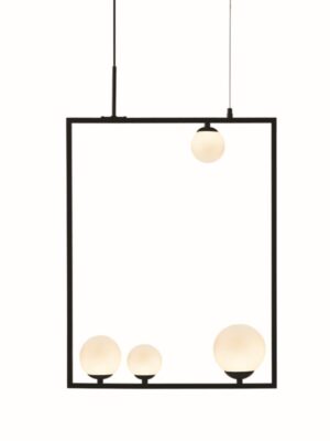 NETTO ΦΩΤΙΣΤΙΚΟ ΚΡΕΜΑΣΤΟ ΜΑΥΡΟ ΜΕΤΑΛΛΙΚΟ ΣΥΜΒΑΤΙΚΟ 4ΧG9 IP20 490Χ1200mm