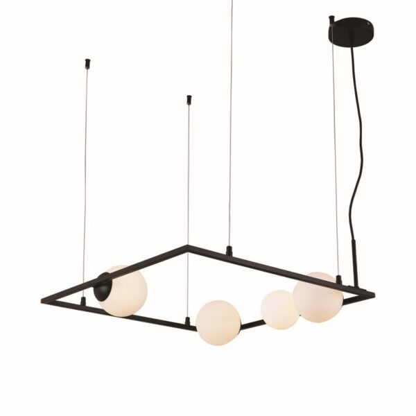 NETTO ΦΩΤΙΣΤΙΚΟ ΚΡΕΜΑΣΤΟ ΜΑΥΡΟ ΜΕΤΑΛΛΙΚΟ ΣΥΜΒΑΤΙΚΟ 4ΧG9 IP20 580Χ1200mm