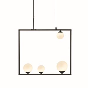 NETTO ΦΩΤΙΣΤΙΚΟ ΚΡΕΜΑΣΤΟ ΜΑΥΡΟ ΜΕΤΑΛΛΙΚΟ ΣΥΜΒΑΤΙΚΟ 4ΧG9 IP20 640Χ1200mm