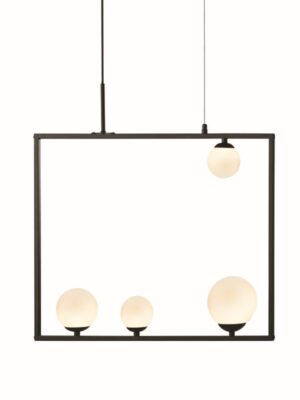 NETTO ΦΩΤΙΣΤΙΚΟ ΚΡΕΜΑΣΤΟ ΜΑΥΡΟ ΜΕΤΑΛΛΙΚΟ ΣΥΜΒΑΤΙΚΟ 4ΧG9 IP20 640Χ1200mm