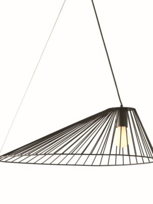 ΚΡΕΜΑΣΤΟ Φ/Σ 1xE27 CAPPELLO ΜΑΥΡΟ ΜΕΤ/ΚΟ 60Χ40X120CM