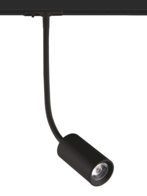 BLACK LED TRACK LIGHT 10W 3000K 2WIRES 24° 850LM 230V Ra80