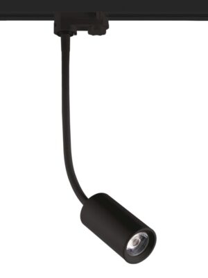 BLACK LED TRACK LIGHT 10W 3000K 4WIRES 24° 850LM 230V Ra80