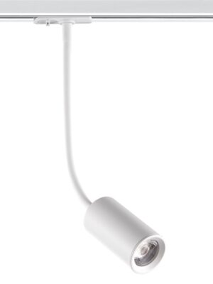 WHITE LED TRACK LIGHT 10W 3000K 2WIRES 24° 850LM 230V Ra80