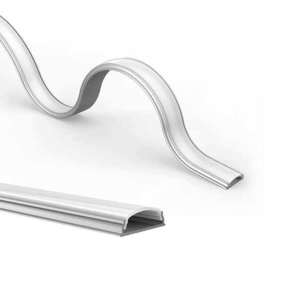 WHIP ALUMINUM PROFILE P114N WITH OPAL PC DIFFUSER 2m/pc