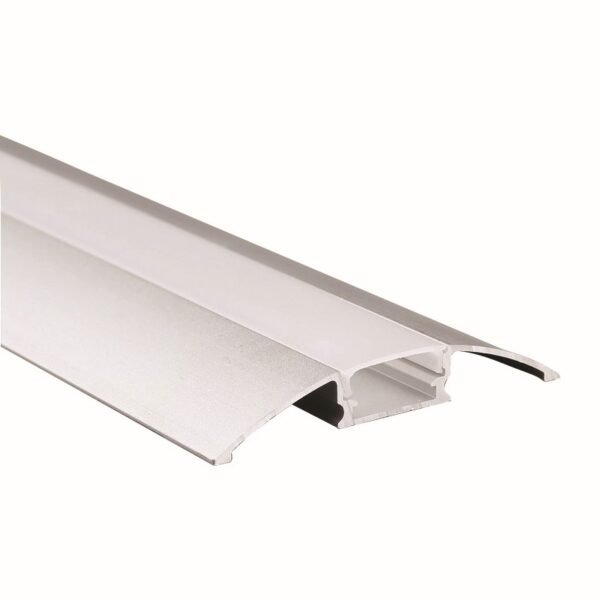 2WING ALUMINUM PROFILE WITH OPAL PC DIFFUSER 2m/pc