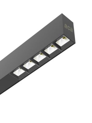 AISH BLACK ALUMINUM PROFILE WITH OPAL COVER 2.5m/pc