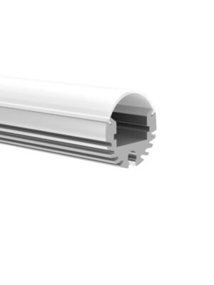 CIRC ALUMINUM PROFILE P8N WITH OPAL DIFFUSER 2m/pc