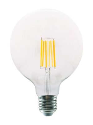 LED FILAMENT E27 G125 12W 4000K 230V AC 1600LM RA80 30000H 360°