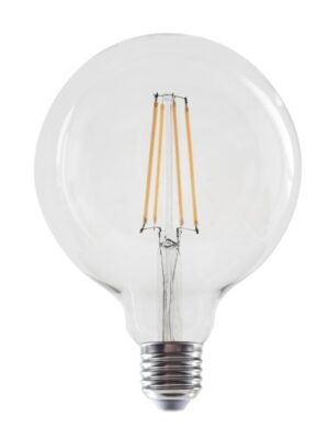LED FILAMENT E27 G125 8W 2700K 230V AC 980LM RA80 30000H 360°