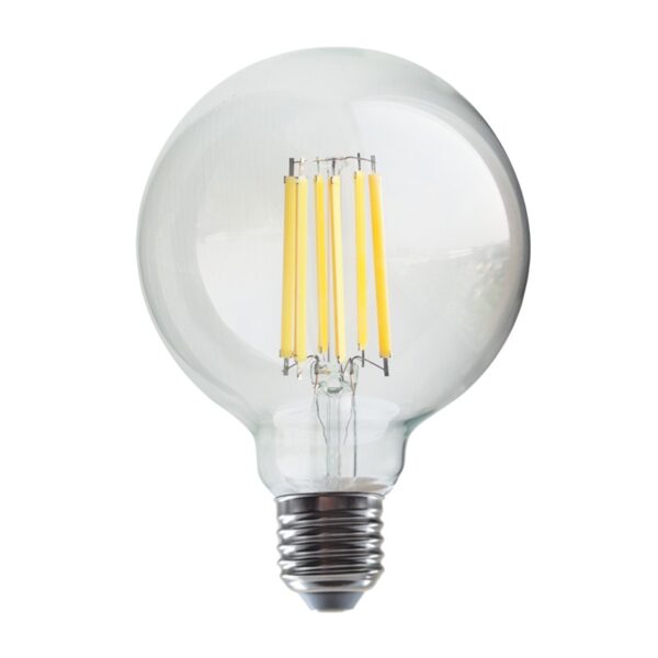 LED FILAMENT E27 G95 12W 2700K 230V AC 1540LM RA80 30000H 360°