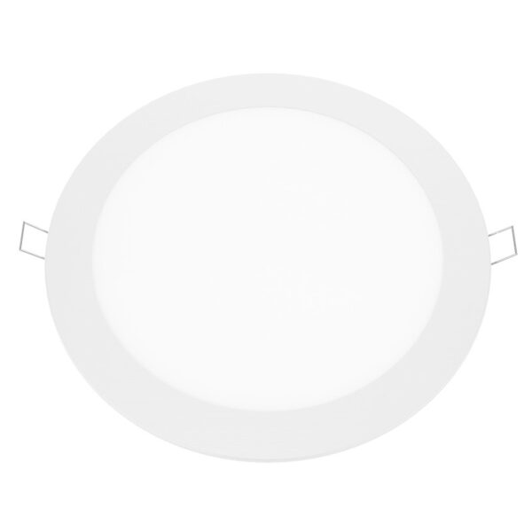 LED ΠΑΝΕΛ ΧΩΝΕΥΤΟ 230V AC 18W 4000K 1800LM Ra80 Φ220mm ΛΕΥΚΟ ΣΤΡΟΓΓΥΛΟ