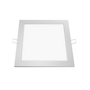 LED ΠΑΝΕΛ ΧΩΝΕΥΤΟ 230V AC 18W 4000K 1800LM Ra80 Φ223mm ΝΙΚΕΛ ΜΑΤ ΤΕΤΡΑΓΩΝΟ