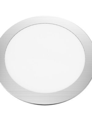 LED ΠΑΝΕΛ ΧΩΝΕΥΤΟ 230V AC 18W 6500K 1800LM Ra80 Φ220mm ΝΙΚΕΛ ΜΑΤ ΣΤΡΟΓΓΥΛΟ