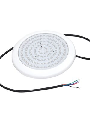 LED ΦΩΤΙΣΤΙΚΟ ΠΛΑΣΤΙΚΟ ΠΙΣΙΝΑΣ 12V DC 20W RGB 110° IP68  Φ210Χ20mm ΛΕΥΚΟ