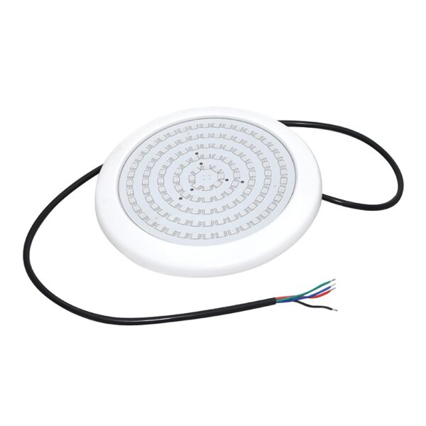 LED ΦΩΤΙΣΤΙΚΟ ΠΛΑΣΤΙΚΟ ΠΙΣΙΝΑΣ 12V DC 20W RGB 110° IP68  Φ210Χ20mm ΛΕΥΚΟ