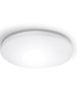 ΛΕΥΚΟ ΣΤΡΟΓΓΥΛΟ Φ/Σ LED ΜΕ ΑΙΣΘΗΤΗΡΑ ΚΙΝ. 24W 2400LM CCT(3000/4000/6500K) Φ280mm 120° 230V ACIP54 Ra80