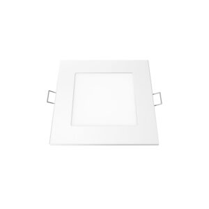 LED SLIM PANEL WHITE SQUARE REC. 6W 3000K 450LM 118mm 230V AC Ra80
