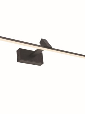 MIRAR-ΦΩΤΙΣΤΙΚΟ ΕΠΙΤΟΙΧΟ  ΜΑΥΡΟ ΜΕΤΑΛΛΙΚΟ LED 8W 3000K 520LM IP20 50X16,5X7,5CM