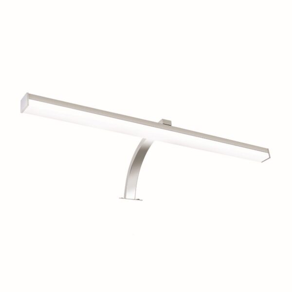 VIDE-ΦΩΤΙΣΤΙΚΟ ΕΠΙΠΛΟΥ ΕΠΙΤΟΙΧΟ ΑΣΗΜΙ ΜΕΤΑΛΛΙΚΟ LED 8W 3000K 520LM  IP44 50X16X9,5CM