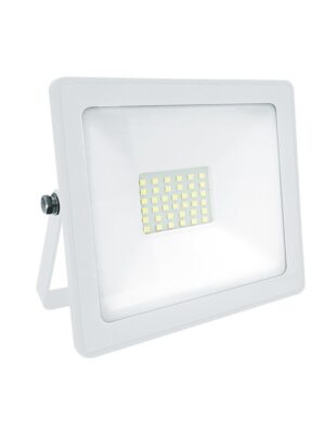 LED SMD ΠΡΟΒΟΛΕΑΣ 230V AC 30W 6000K 2650LM IP66 Ra80 ΛΕΥΚΟ
