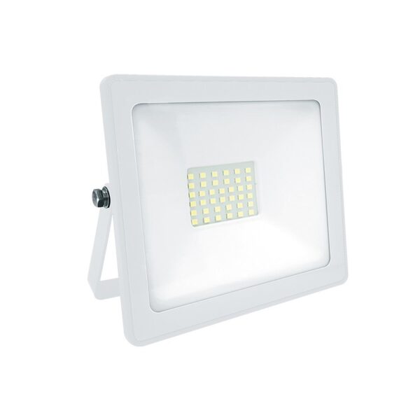 LED SMD ΠΡΟΒΟΛΕΑΣ 230V AC 30W 6000K 2650LM IP66 Ra80 ΛΕΥΚΟ
