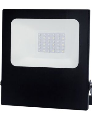 LED SMD ΠΡΟΒΟΛΕΑΣ 230V AC 30W RGBW IP66 ΜΑΥΡΟ