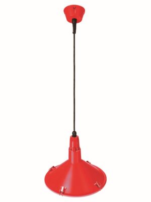 ΔΙΑΚΟΣΜΗΤΙΚΗ ΚΑΜΠΑΝΑ ΚΡΕΜΑΣΤΗ ΑΛΟΥΜΙΝΙΟ ΚΟΚΚΙΝΗ ΣΥΜΒΑΤΙΚΟ 1xE27 IP65 310x310x1720mm