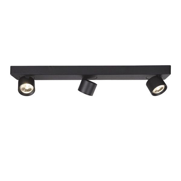 PLUTO-ΦΩΤΙΣΤΙΚΟ ΕΠΙΤΟΙΧΟ/ΟΡΟΦΗΣ ΑΜΜΩΔΕΣ  ΜΑΥΡΟ ΑΛΟΥΜΙΝΙΟΥ LED COB 15W  3000K 1200LM IP20 54X7XH10CM