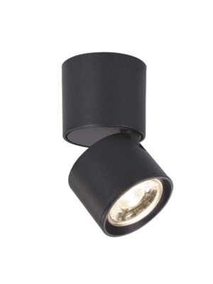 PLUTO-ΦΩΤΙΣΤΙΚΟ ΕΠΙΤΟΙΧΟ/ΟΡΟΦΗΣ ΑΜΜΩΔΕΣ ΜΑΥΡΟ ΑΛΟΥΜΙΝΙΟΥ  LED COB 5W  3000K 400LM IP20 D5,6XH10CM