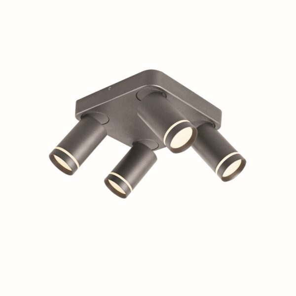 NETTO ΦΩΤΙΣΤΙΚΟ ΟΡΟΦΗΣ ΑmmΩΔΕΣ ΓΚΡΙ ΑΛΟΥΜΙΝΙΟ ΣΥΜΒΑΤΙΚΟ 4ΧGU10 IP20 210Χ135mm