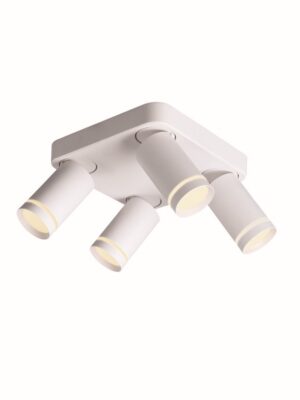 NETTO ΦΩΤΙΣΤΙΚΟ ΟΡΟΦΗΣ ΑmmΩΔΕΣ ΛΕΥΚΟ ΑΛΟΥΜΙΝΙΟ ΣΥΜΒΑΤΙΚΟ 4ΧGU10 IP20 210Χ135mm