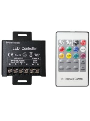 POWER RGB LED ΤΗΛΕΧΕΙΡΙΣΤΗΡΙΟ 20A 12V 240W & 24V 480W & RF REMOTE