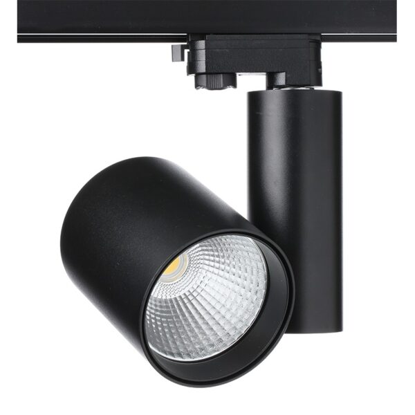 BLACK LED TRACK LIGHT 30W 4000K 4WIRES 38° 2800LM 230V Ra80