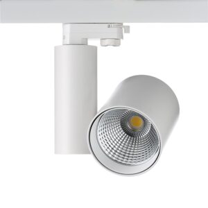 WHITE LED TRACK LIGHT 30W 4000K 4WIRES 38° 2800LM 230V Ra80