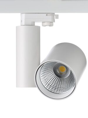 WHITE LED TRACK LIGHT 30W 4000K 4WIRES 38° 2800LM 230V Ra80