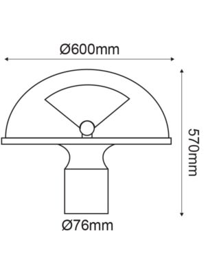 CITYZEN II - ΚΕΦΑΛΗ ΦΩΤΙΣΜΟΥ ΦΩΤΙΣΤΙΚΟ ΠΛΑΤΕΙΑΣ ΑΛΟΥΜΙΝΙΟ ΓΚΡΙ ΣΥΜΒΑΤΙΚΟ 1xE27 IP65 600x76x570mm