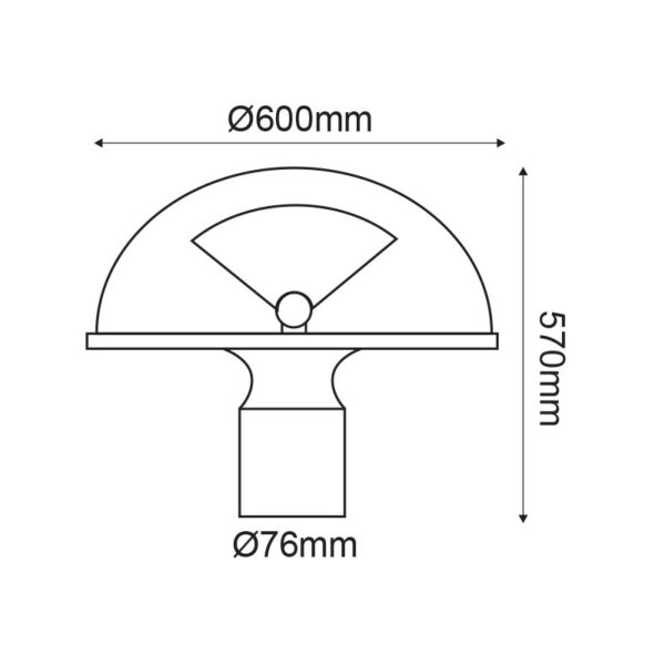CITYZEN II - ΚΕΦΑΛΗ ΦΩΤΙΣΜΟΥ ΦΩΤΙΣΤΙΚΟ ΠΛΑΤΕΙΑΣ ΑΛΟΥΜΙΝΙΟ ΓΚΡΙ ΣΥΜΒΑΤΙΚΟ 1xE27 IP65 600x76x570mm