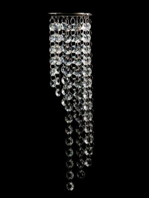 NETTO ΦΩΤΙΣΤΙΚΟ ΟΡΟΦΗΣ ΣΑΤΙΝΕ ΝΙΚΕΛΙΟ ΚΡΥΣΤΑΛΛΟ ΣΥΜΒΑΤΙΚΟ 1ΧΜΡ16 IP20 Φ81Χ350mm