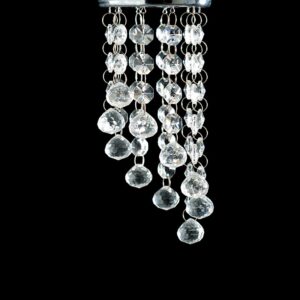 NETTO ΦΩΤΙΣΤΙΚΟ ΟΡΟΦΗΣ ΣΑΤΙΝΕ ΝΙΚΕΛΙΟ ΚΡΥΣΤΑΛΛΟ ΣΥΜΒΑΤΙΚΟ 1ΧΜΡ16 IP20 Φ81Χ215mm