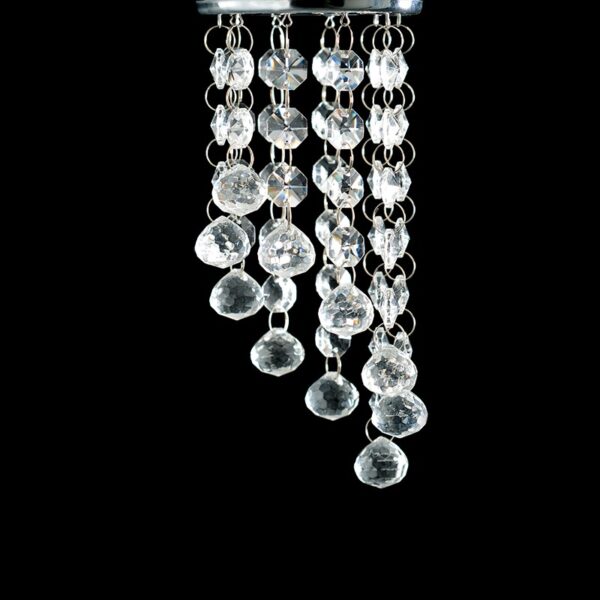 NETTO ΦΩΤΙΣΤΙΚΟ ΟΡΟΦΗΣ ΣΑΤΙΝΕ ΝΙΚΕΛΙΟ ΚΡΥΣΤΑΛΛΟ ΣΥΜΒΑΤΙΚΟ 1ΧΜΡ16 IP20 Φ81Χ215mm