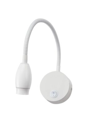 ΕΠΙΤΟΙΧΟ ΣΠΟΤ ΣΠΙΡΑΛ LED 3W ΜΑΤ ΛΕΥΚΟ 50° 210Lm 4.000Κ 230V SWAN