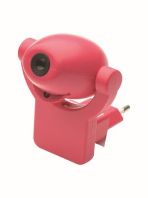 LED ΠΡΟΤΖΕΚΤΟΡΑΣ ΛΑΜΠΑΚΙ ΝΥΚΤΟΣ 0,7W  6 ΠΑΡΑΣΤΑΣΕΩΝ, ΑΙΣΘΗΤΗΡΑ, ΡΟΖ ΠΛΑΣΤΙΚΟ 230V IP20