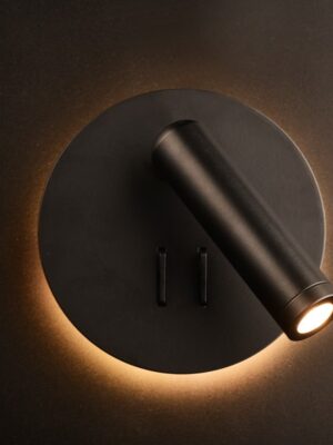 ZEUS-ΦΩΤΙΣΤΙΚΟ ΟΡΟΦΗΣ ΜΑΥΡΟ ΜΕΤΑΛΛΙΚΟ LED 3+4W 3000K 280LM IP20 D13,5X7CM