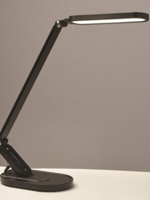 ΕΠΙΤΡΑΠΕΖΙΟ Φ/Σ LED 10W 800LM FRITZ ΜΑΥΡΟ CCT+DIMMABLE+TOUCH SWITCH+USB CHARGER