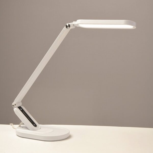 ΕΠΙΤΡΑΠΕΖΙΟ Φ/Σ LED 10W 800LM FRITZ ΛΕΥΚΟ CCT+DIMMABLE+TOUCH SWITCH+USB CHARGER