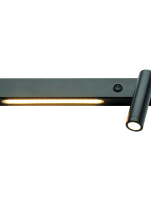 ΕΠΙΤΟΙΧΟ Φ/Σ LED 12W 3200K 980LM HERMES ΜΑΥΡΟ ΜΕΤ/ΚΟ 28Χ11Χ8CM ΔΕΞΙΑ